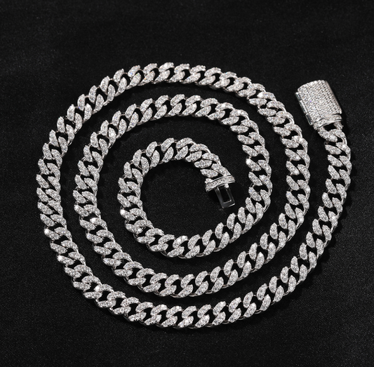 VVS1 Moissanite 6mm Cuban Link Chain & Bracelet