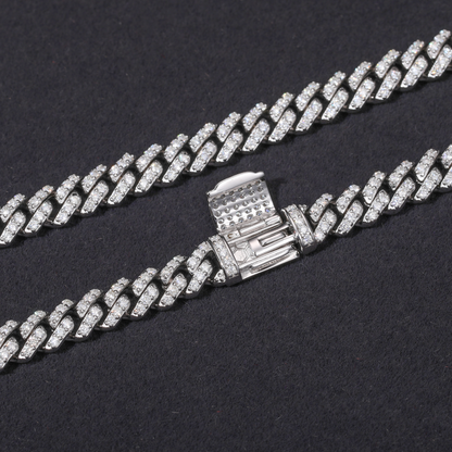 VVS1 Moissanite 6mm Cuban Link Chain & Bracelet