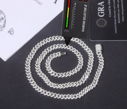 VVS1 Moissanite 6mm Cuban Link Chain & Bracelet
