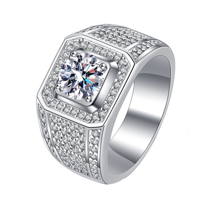 VVS1 Moissanite Starry Sky 2 Carat Ring