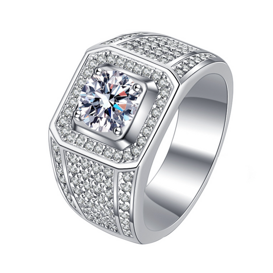 VVS1 Moissanite Starry Sky 2 Carat Ring