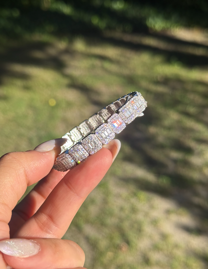 VVS1 Moissanite 9mm Baguette & Rounded Bracelet - DEAL OF THE DAY