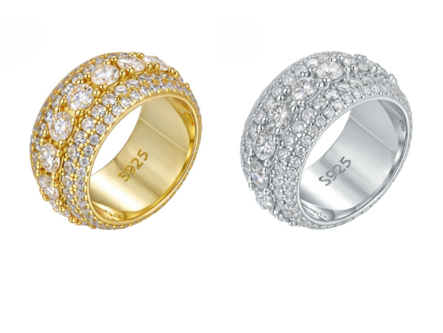 VVS1 Moissanite 2 Carat Rounded Ring