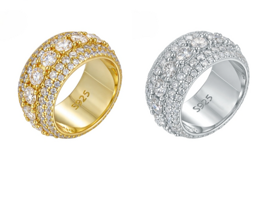 VVS1 Moissanite 2 Carat Rounded Ring