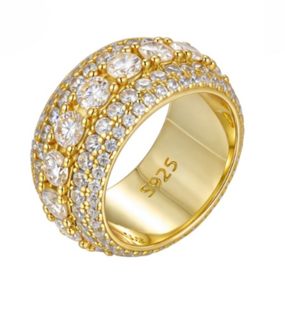 VVS1 Moissanite 2 Carat Rounded Ring