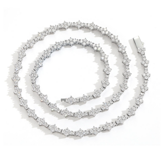 5A+ CZ 7mm Plum Shape Tennis Chain & Bracelet