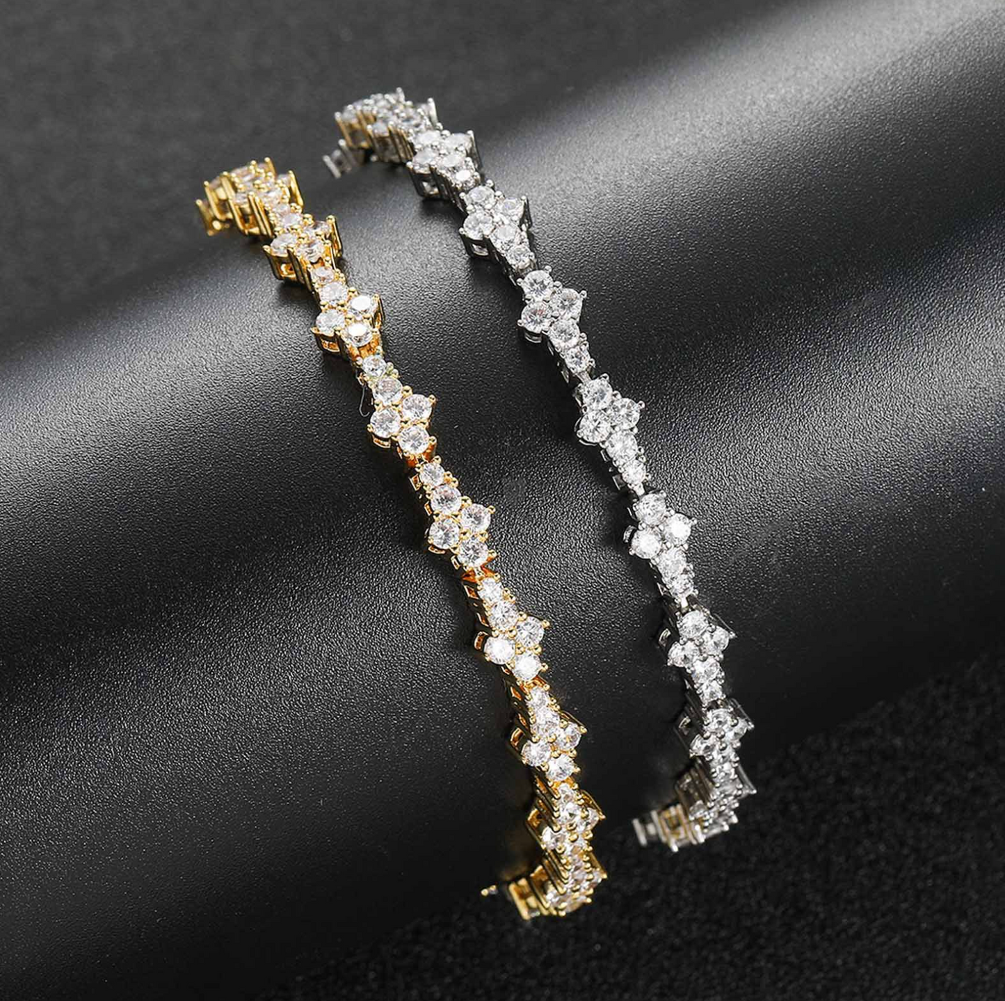 5A+ CZ 7mm Plum Shape Tennis Chain & Bracelet