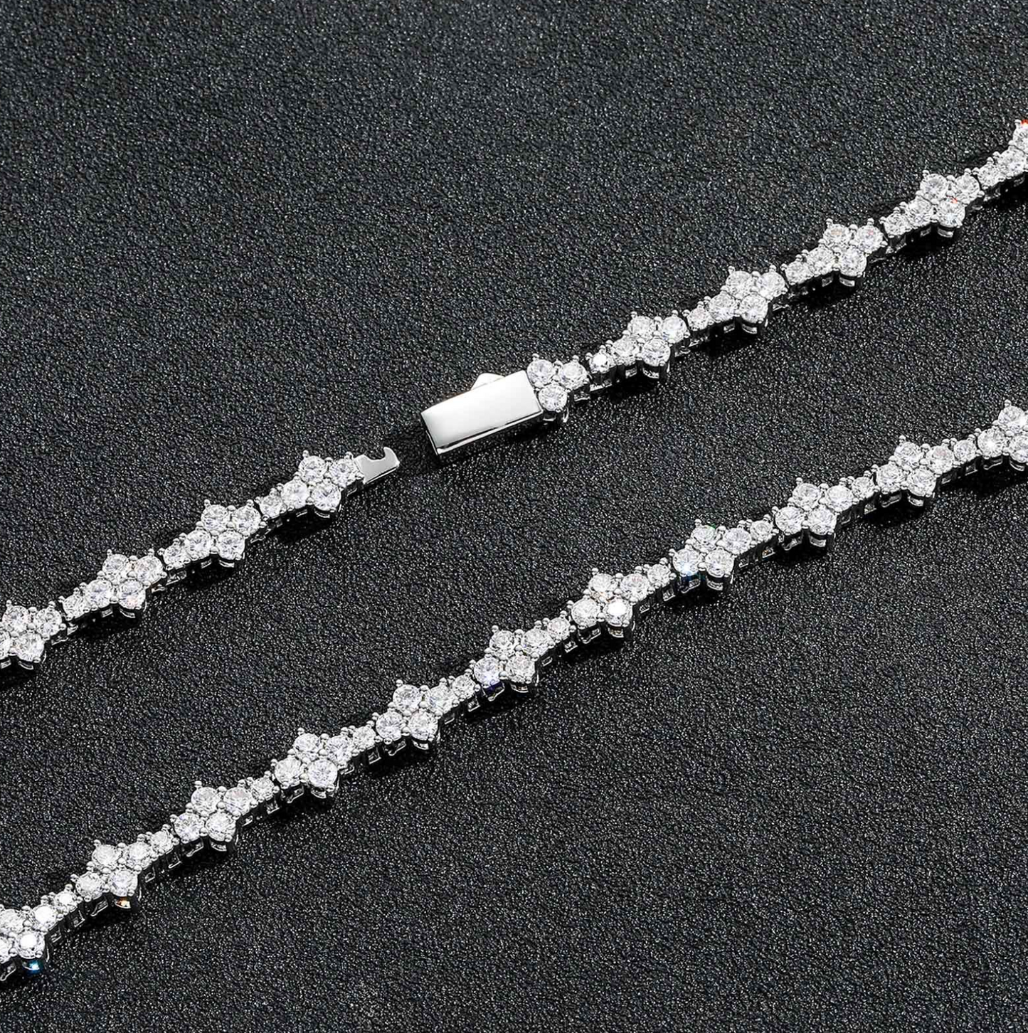 5A+ CZ 7mm Plum Shape Tennis Chain & Bracelet