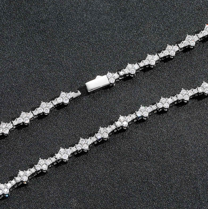 5A+ CZ 7mm Plum Shape Tennis Chain & Bracelet