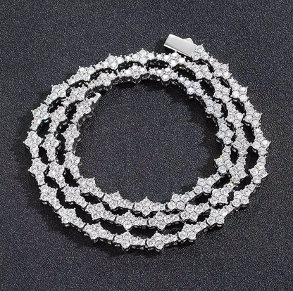 5A+ CZ 7mm Plum Shape Tennis Chain & Bracelet