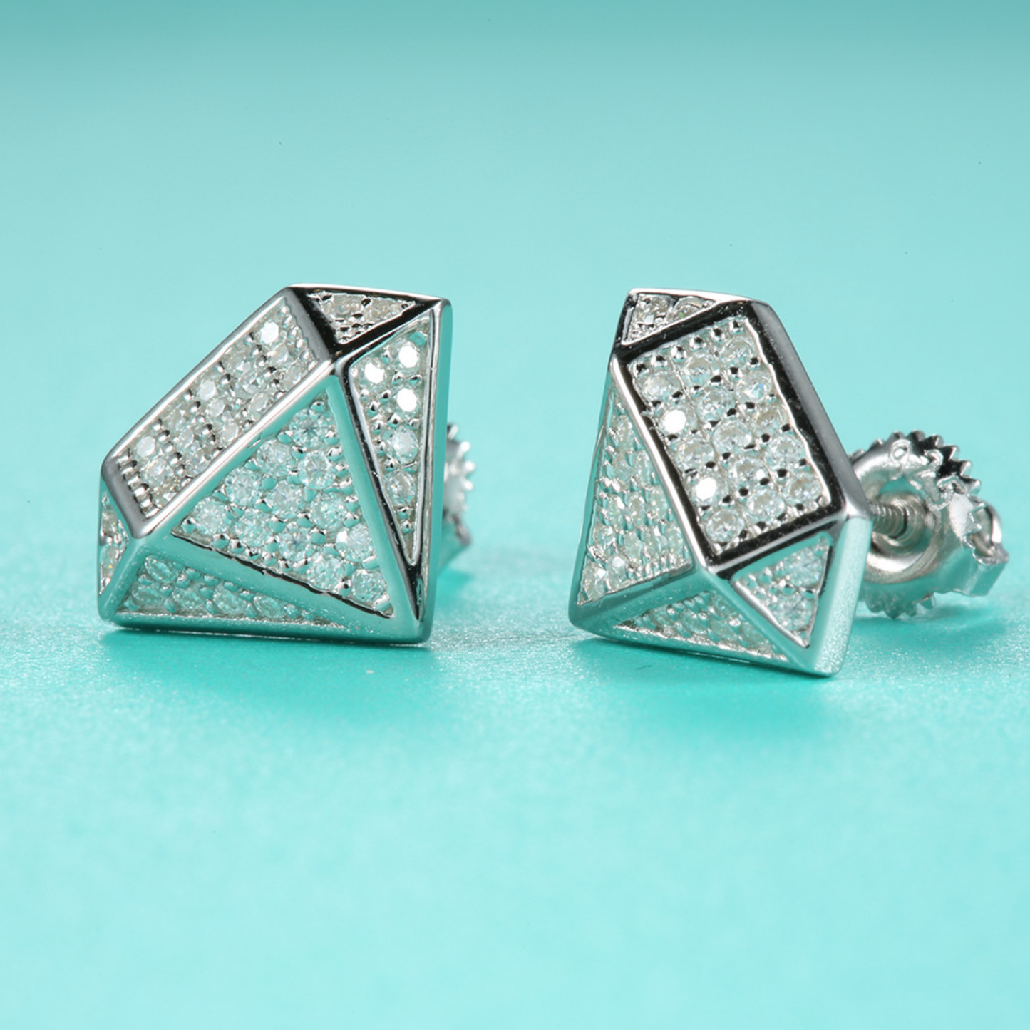 VVS1 Moissanite Diamond Shape Earrings
