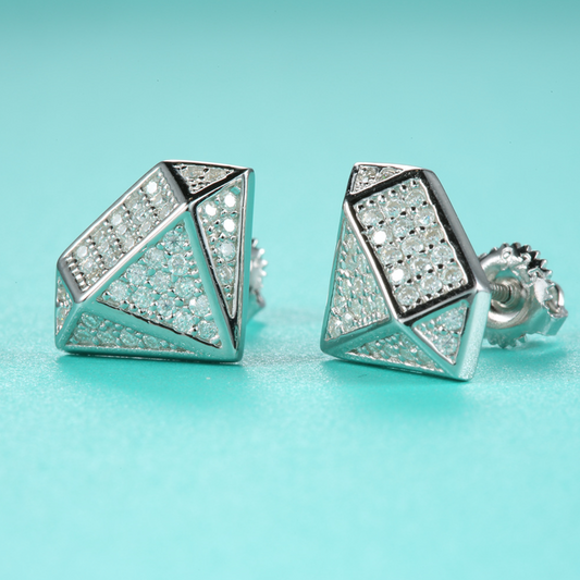 VVS1 Moissanite Diamond Shape Earrings