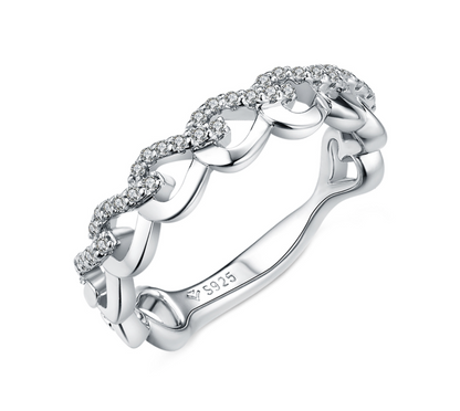 VVS1 Moissanite Woman Chain Ring