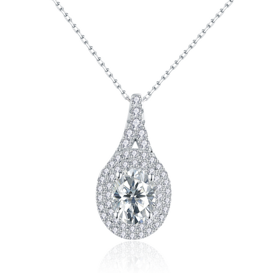 VVS1 Moissanite 2 Carat Friendship Pendant