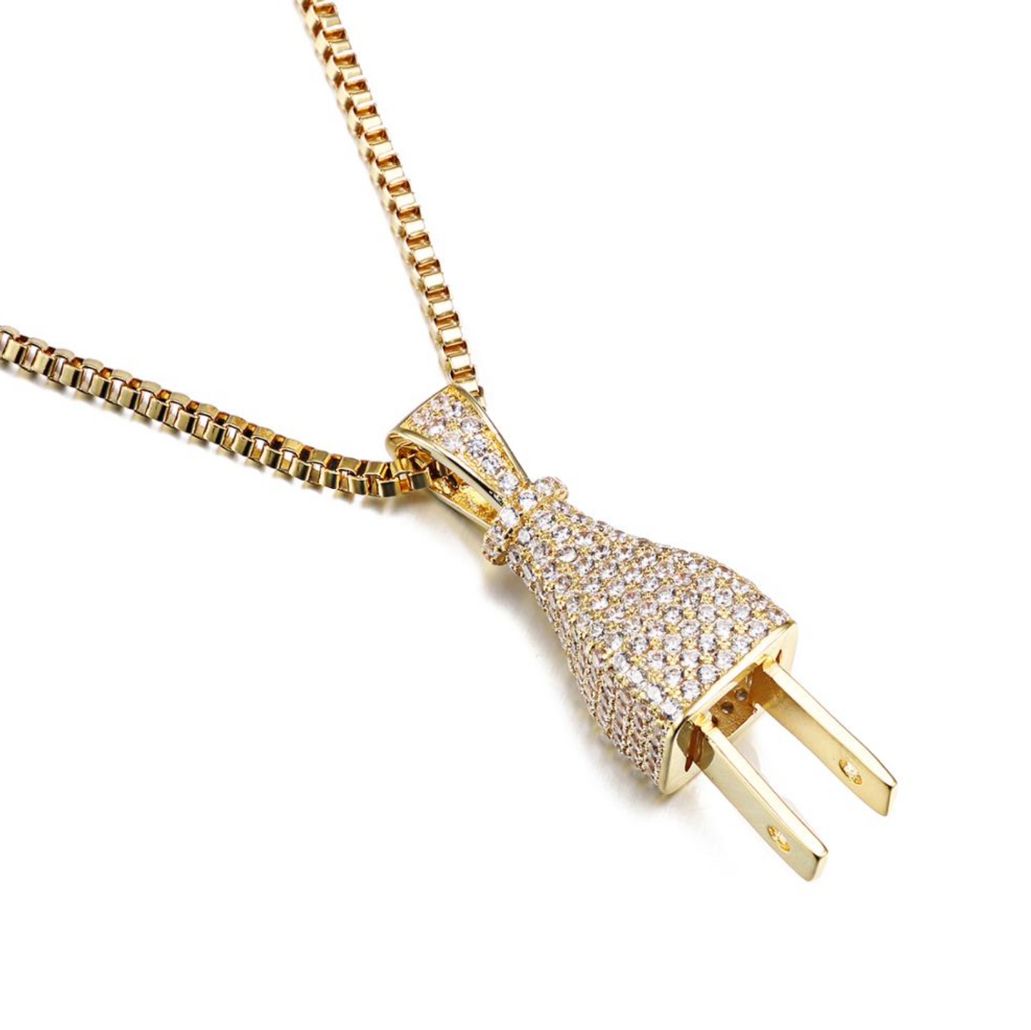 VVS1 Moissanite Plug Pendant