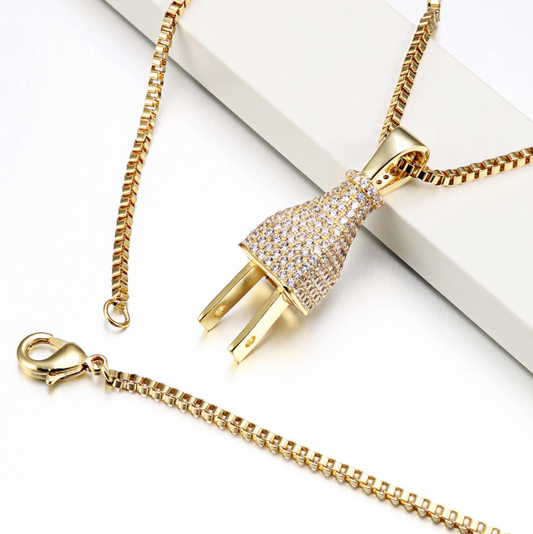 VVS1 Moissanite Plug Pendant