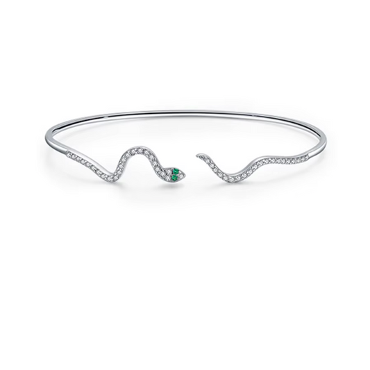 5A+ CZ Snake Shape Bracelet
