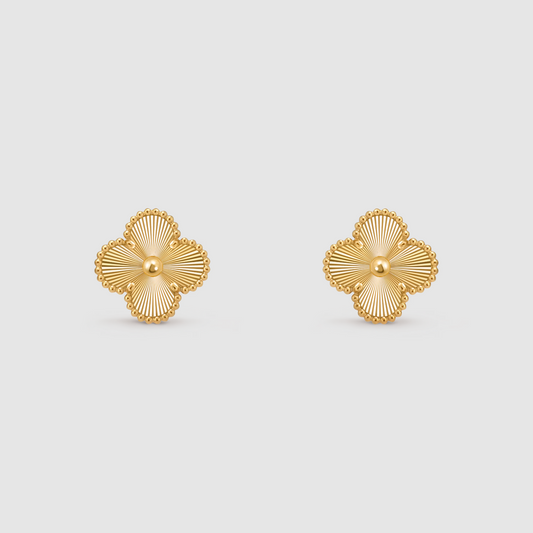 CNC Four Leaf Clover Earrings