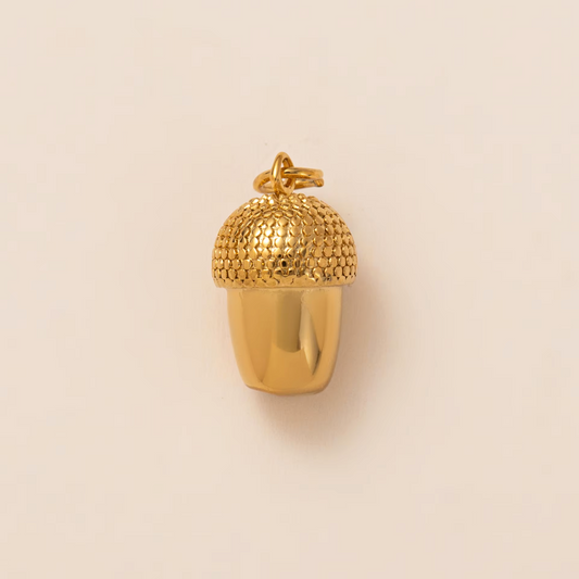 Pine Cone Pendant - Gold Plated