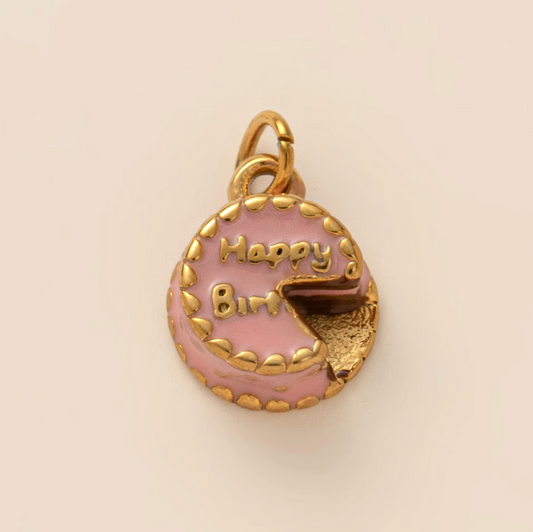 Cake Pendant - Gold Plated