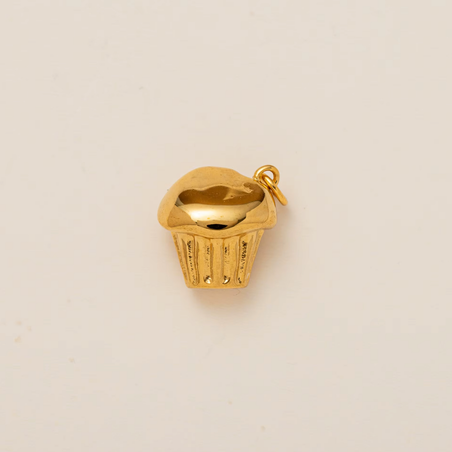 Cup Cake Pendant - Gold Plated
