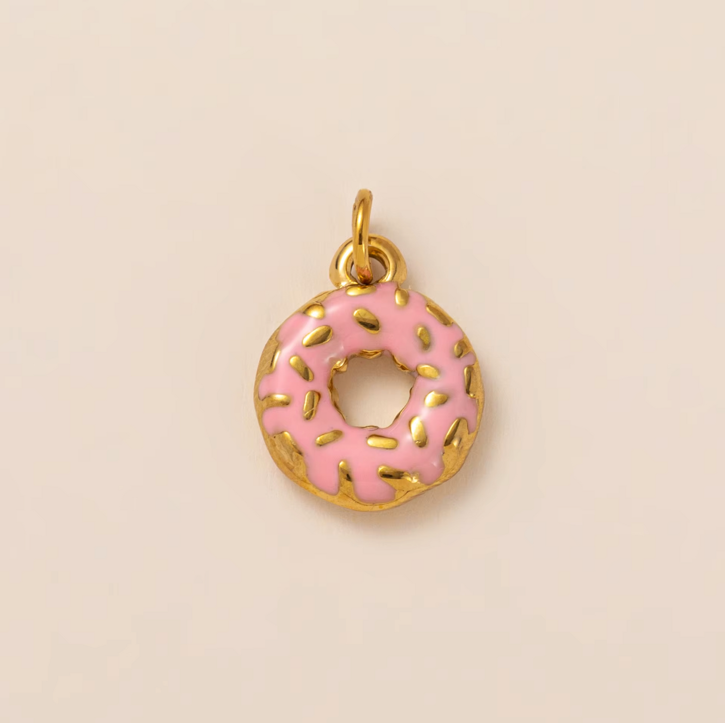 Donut Pendant - Gold Plated