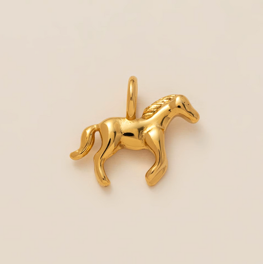 Horse Pendant - Gold Plated