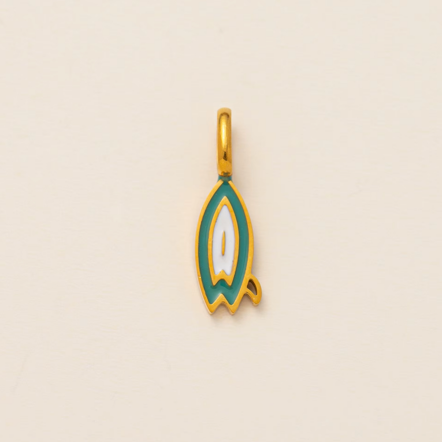 Surfboard Pendant - Gold Plated