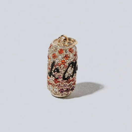 5A+ CZ Coke Pendant - Gold Plated