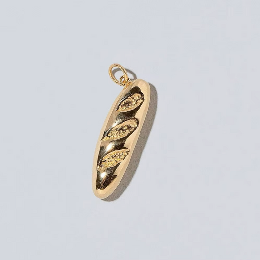 Baguette Pendant - Gold Plated