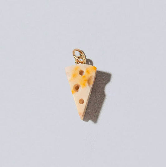 Cheese Pendant - Gold Plated