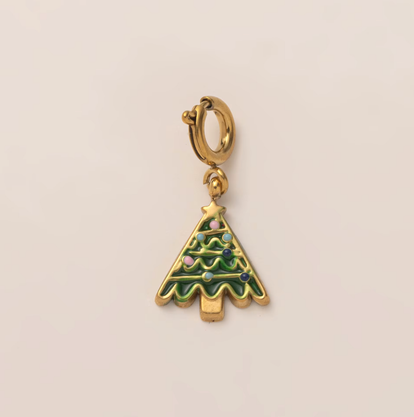 Christmas Tree Pendant - Gold Plated