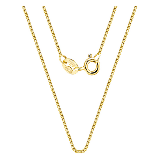 0.6mm Box Chain - Gold Plated
