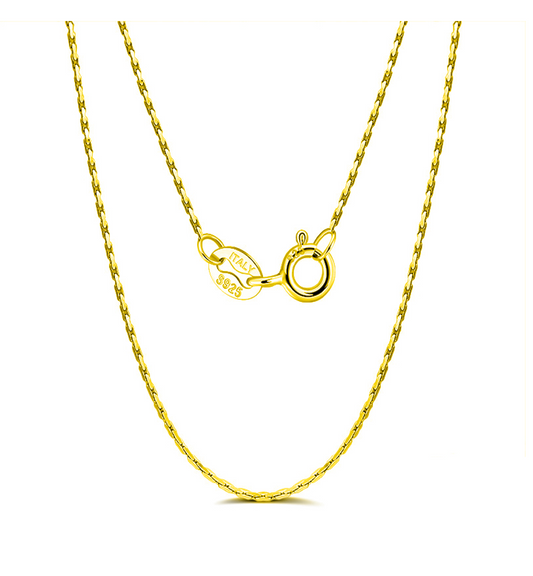 0.6mm Bamboo Chain - Gold Plated