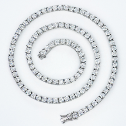 VVS1 Moissanite 4mm Tennis Chain
