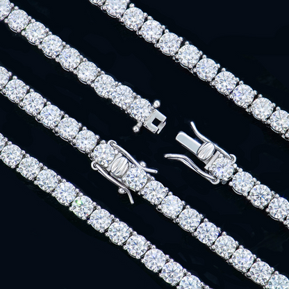 VVS1 Moissanite 4mm Tennis Chain