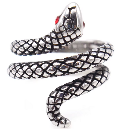 5A+ CZ Vintage Snake Ring