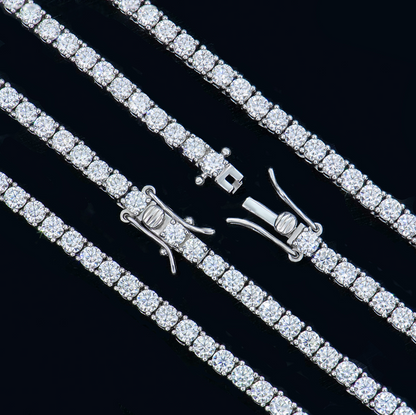 VVS1 Moissanite 3mm Tennis Chain
