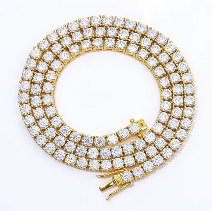 VVS1 Moissanite 4mm Tennis Chain