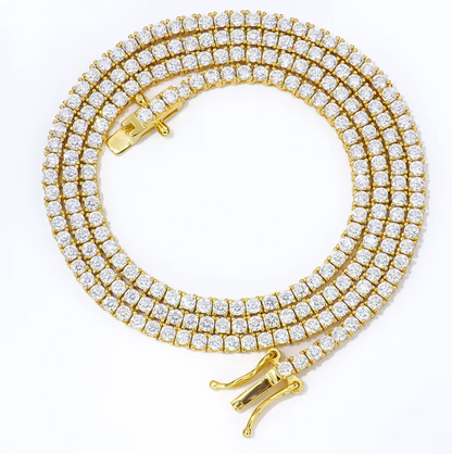 VVS1 Moissanite 2mm Tennis Chain