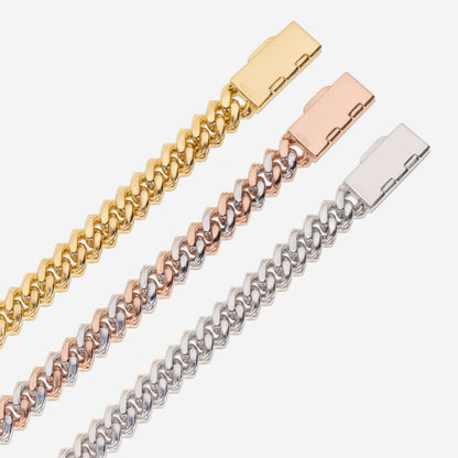 VVS1 Moissanite 12mm Two Rows Cuban Link Chain