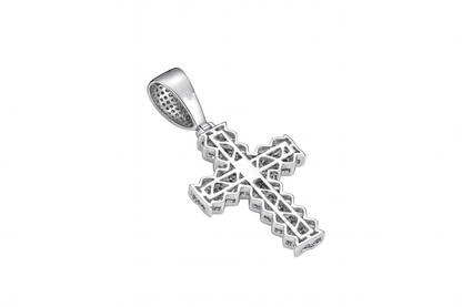 VVS1 Moissanite 40x30mm Cross Cuban Pendant