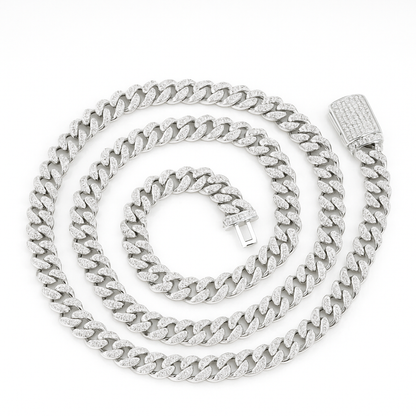 VVS1 Moissanite 6mm Cuban Link Chain & Bracelet