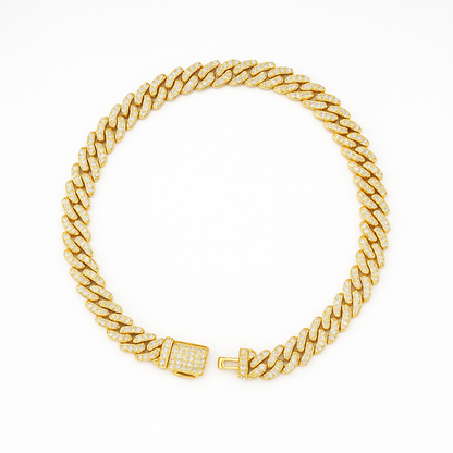 VVS1 Moissanite 6mm Cuban Link Chain & Bracelet