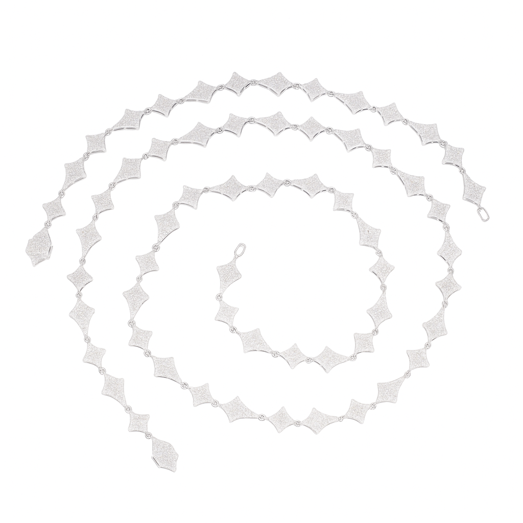 VVS1 Moissanite 8mm Thistles and Thorns Link Chain & Bracelet