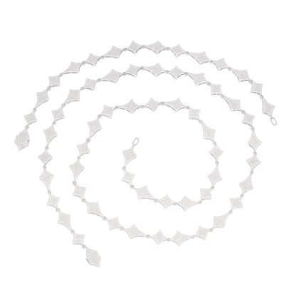 VVS1 Moissanite 8mm Thistles and Thorns Link Chain & Bracelet