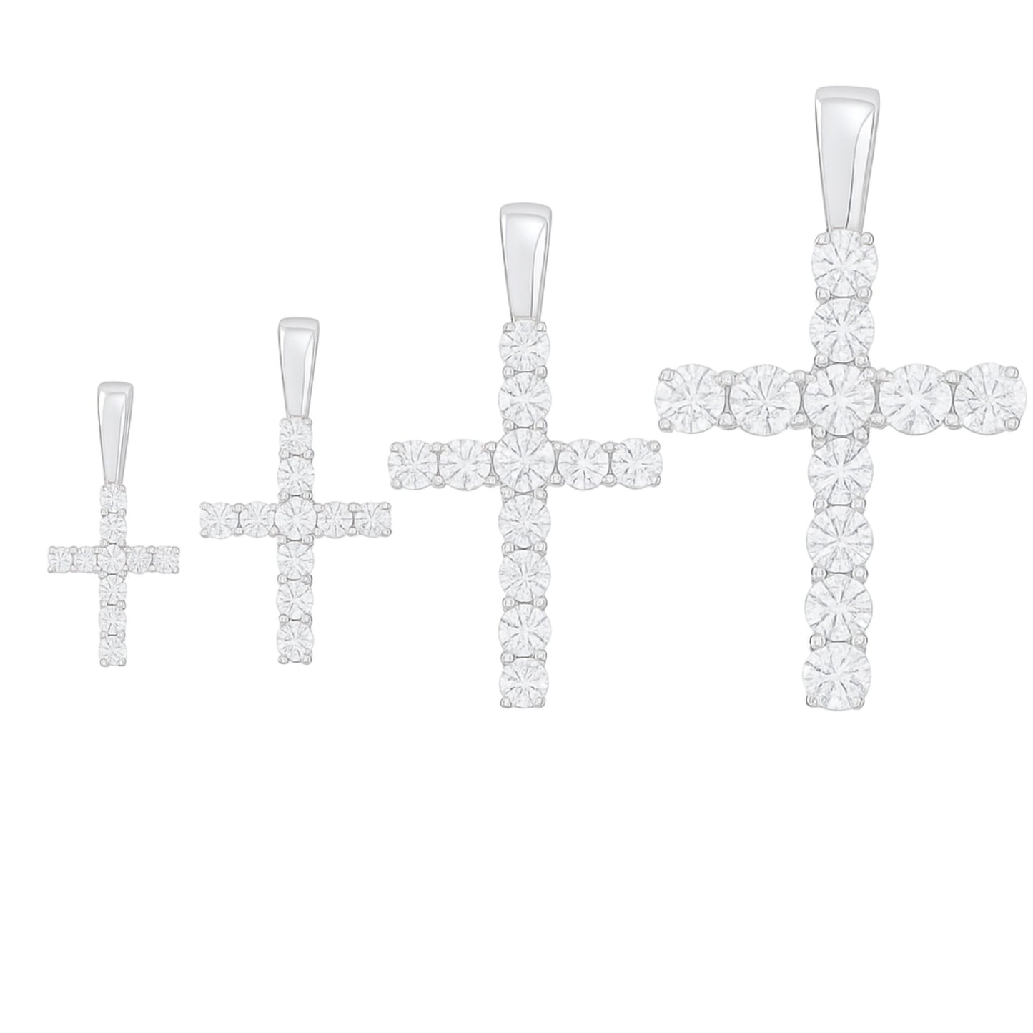 VVS1 Moissanite Cross Pendant