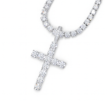 VVS1 Moissanite Cross Pendant