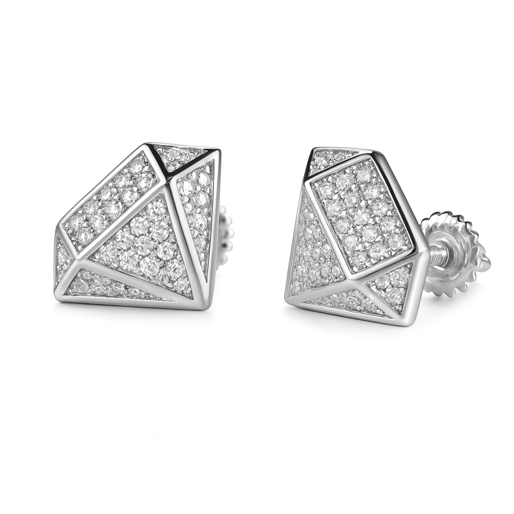 VVS1 Moissanite Diamond Shape Earrings