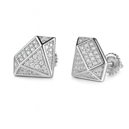 VVS1 Moissanite Diamond Shape Earrings
